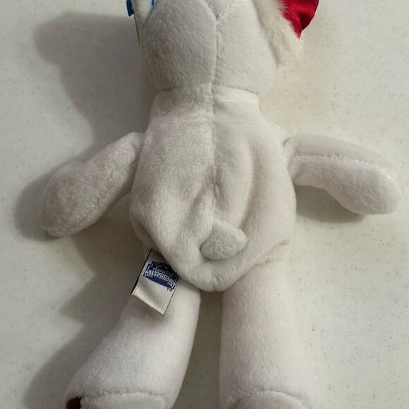 Limited Treasures Heavenly Holly White Plush Bear with Santa Hat. Retired - Picture 2 of 8